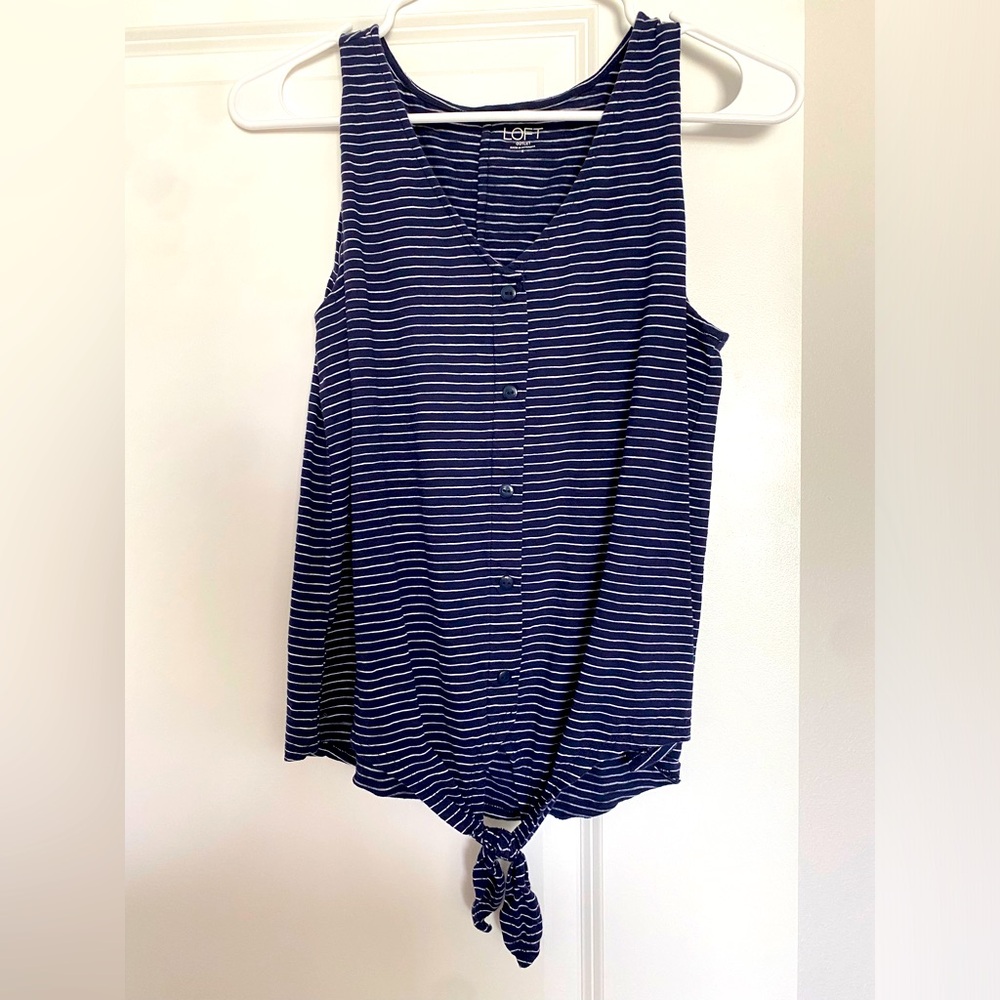 Loft brand V-Neck Striped top